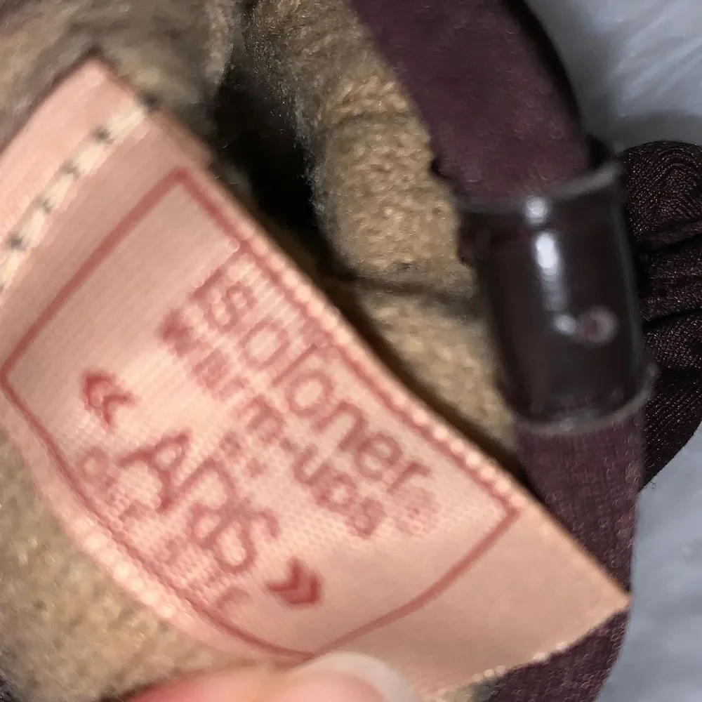Vintage ARIS Brown Stretch Gloves One Size‎